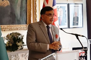 The High Commissioner of Pakistan to United Kingdom, Dr. Mohammad Faisal hosted a Community Engagement Event at the Pakistan High Commission headed by the Naval Regional Commander for London and Eastern England, Commodore Robert Bellfield CBE ADC of the Royal Navy.