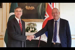 High Commissioner felicitates UK's new Trade Envoy for Pakistan, Mark Eastwood MP at the Pakistan High Commisison London