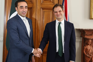 High-Level Parliamentary Delegation of Pakistan meets Rt. Hon Hamish Falconer, the Parliamentary Under-Secretary of State for the Middle East, Afghanistan and Pakistan to Advance Peace and Stability in South Asia