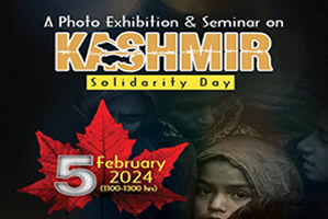 A Photo Exhibition & Seminar on Kashmir Solidarity Day 5th February 2024