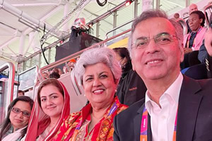 Warm welcome to Pakistani athletes participating in #CommonwealthGames2022 @birminghamcg22 & best wishes for the competitions ahead!