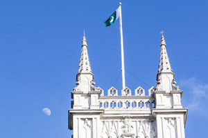 Pakistan's flag hoisted on the Westminster Abbey to mark Pakistan Day