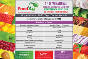 1st International Food and Agriculture Exhibition 4th to 6th May 2023