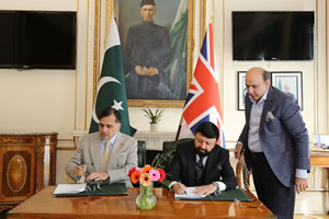 During a solemn ceremony held today, the High Commission for Pakistan signed a landmark agreement with Gerrys Visa Services Ltd.