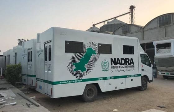 NADRA Mobile Registration Team’s visit schedule